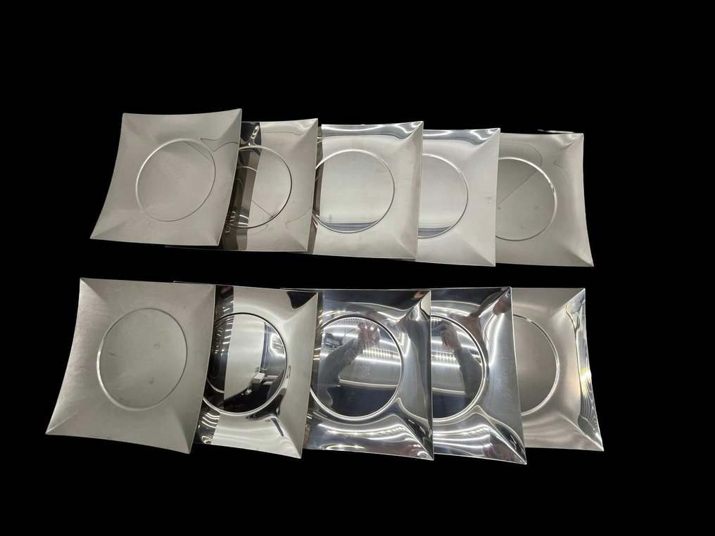 Sambonet - 充電板 (10) - Sambonet Linea Q Sottopiatto cm 28 不锈钢 - 鋼 #1.0