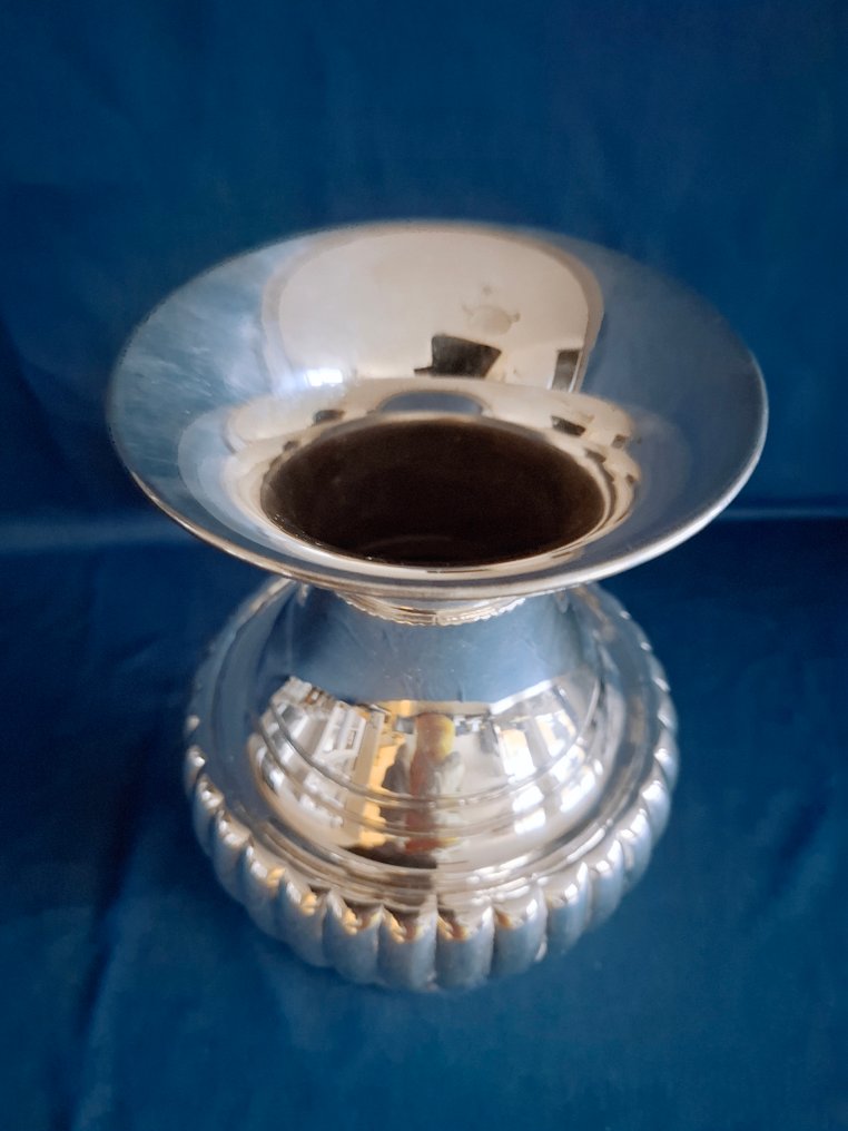 Bordopsats  - Forsølvet - Tung sølvbelagt vase #3.2