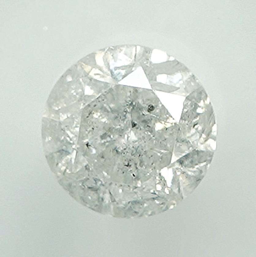沒有保留價 - 1 pcs 鑽石 (天然) - 0.46 ct - 圓形 - I3 - Gem Report Antwerp (GRA) #1.0