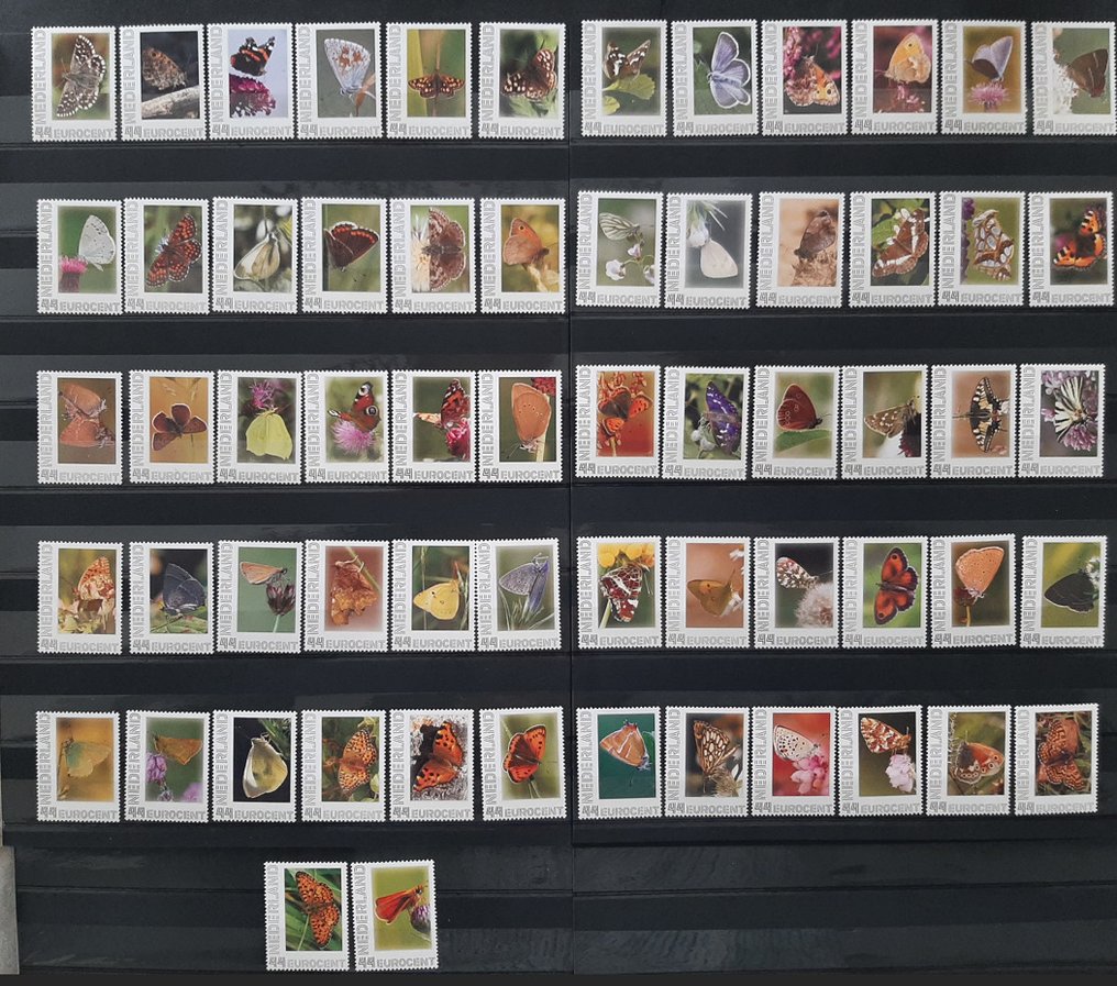 Olanda 2008 - Seria completă de timbre poștale personale "Fluturi în Țările de Jos" #1.0