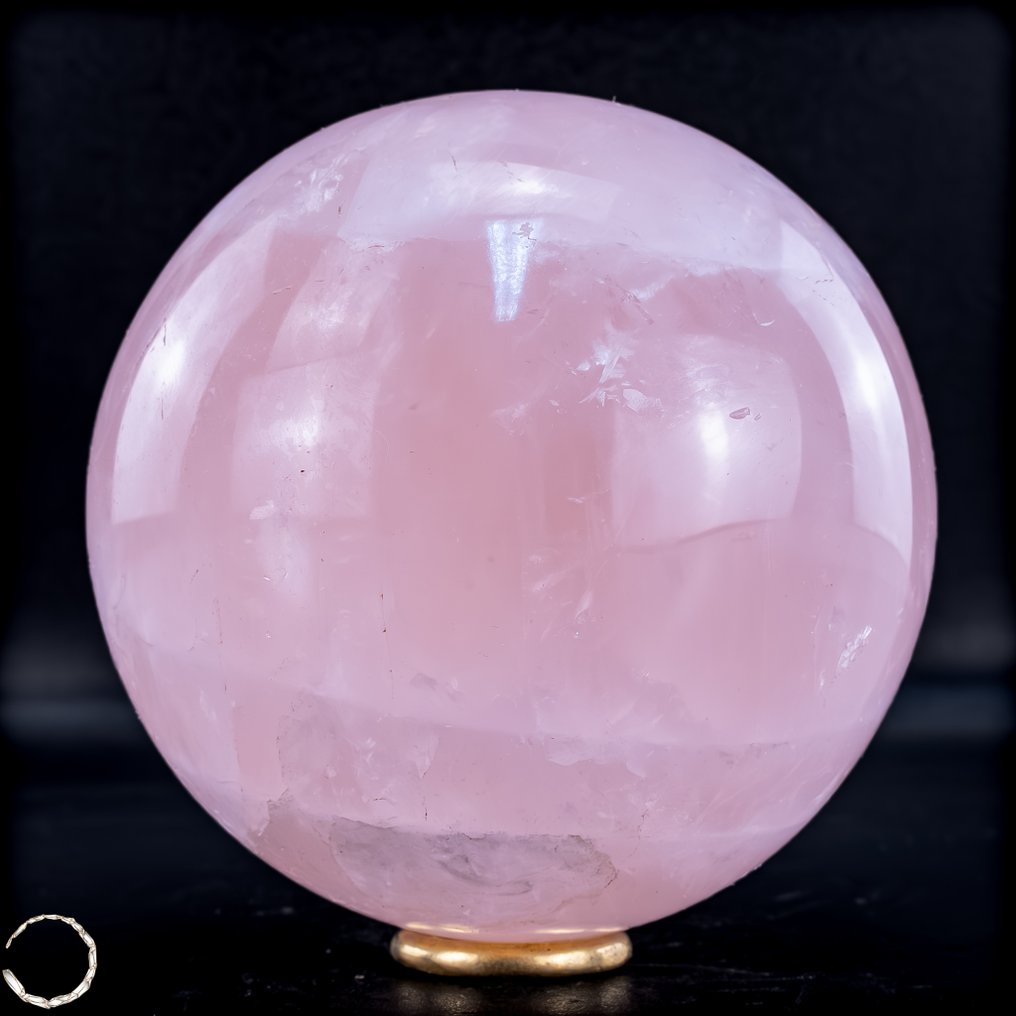 天然玫瑰石英球 来自巴西- 1256.44 g #2.1
