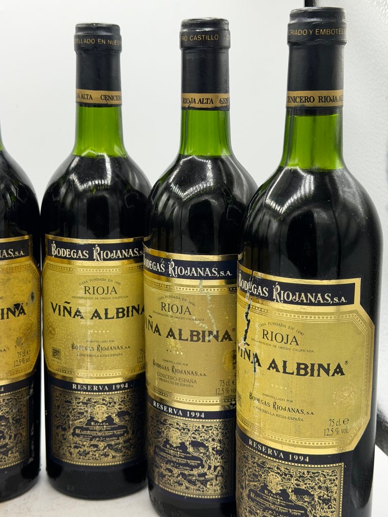 1994 Bodegas Riojanas, Viña Albina - Rioja Reserva - 6 Flasker (0,75 L) #2.1