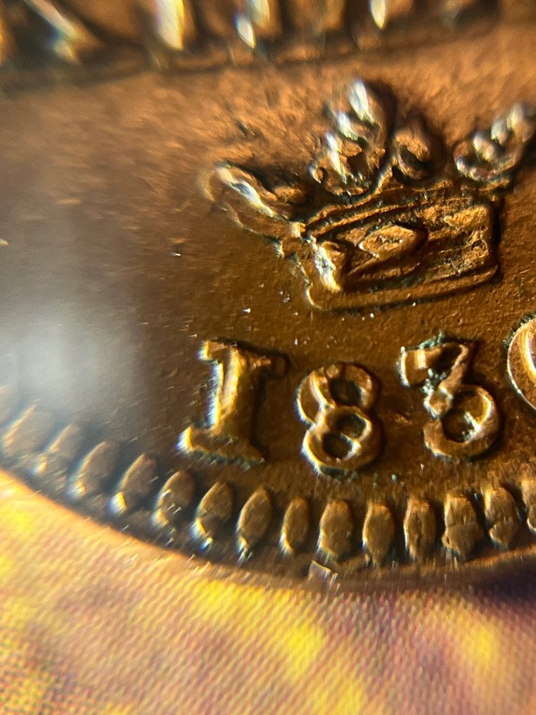 Sverige. Carl XIV Johan. 16 Skilling 1830 / Double strike #3.2