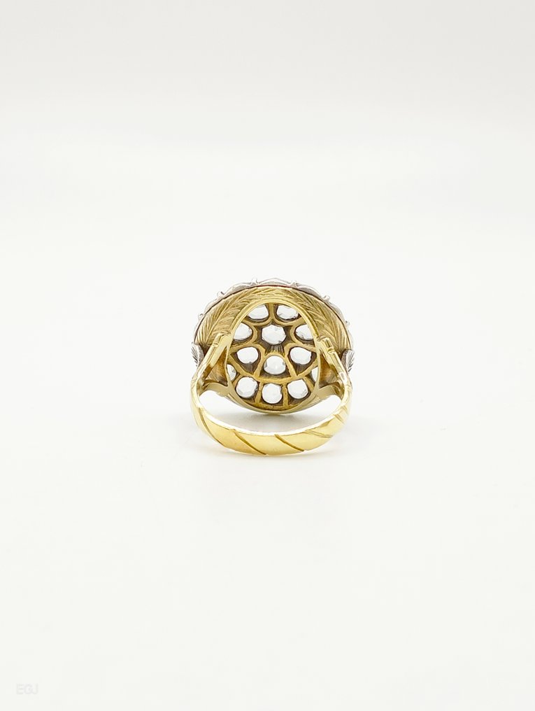 Δαχτυλίδι - 18 καράτια Κίτρινο χρυσό Διαμάντι (Φυσικό) #2.1