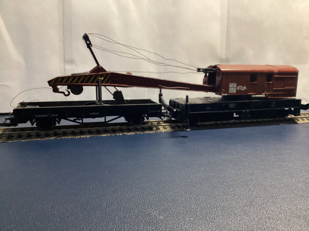 Roco H0 - 46801 - Model train wagon (1) - Krupp-Ardelt crane accident with support vehicle - NS #1.0