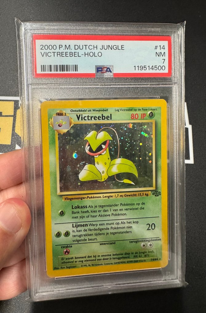 Pokémon - 1 Graded card Pokemon Victreebell Jungle Unlimited Dutch 14/64 Holo PSA 7 NEAR MINT - PSA 7 - WOTC #1.0