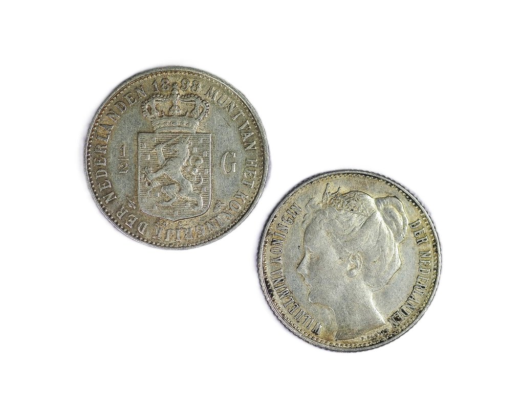 Hollandia. Wilhelmina. 1/2 Gulden 1898 - 1906 (2) - Scare dates (Nincs minimálár) #1.0