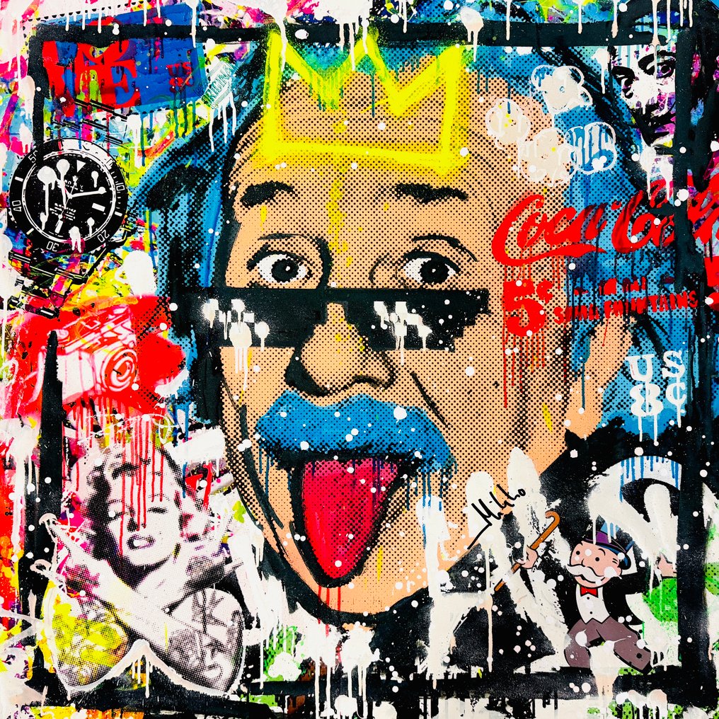 Mikko - Albert Einstein The King Of Pop - XL (No reserve price!) #1.0