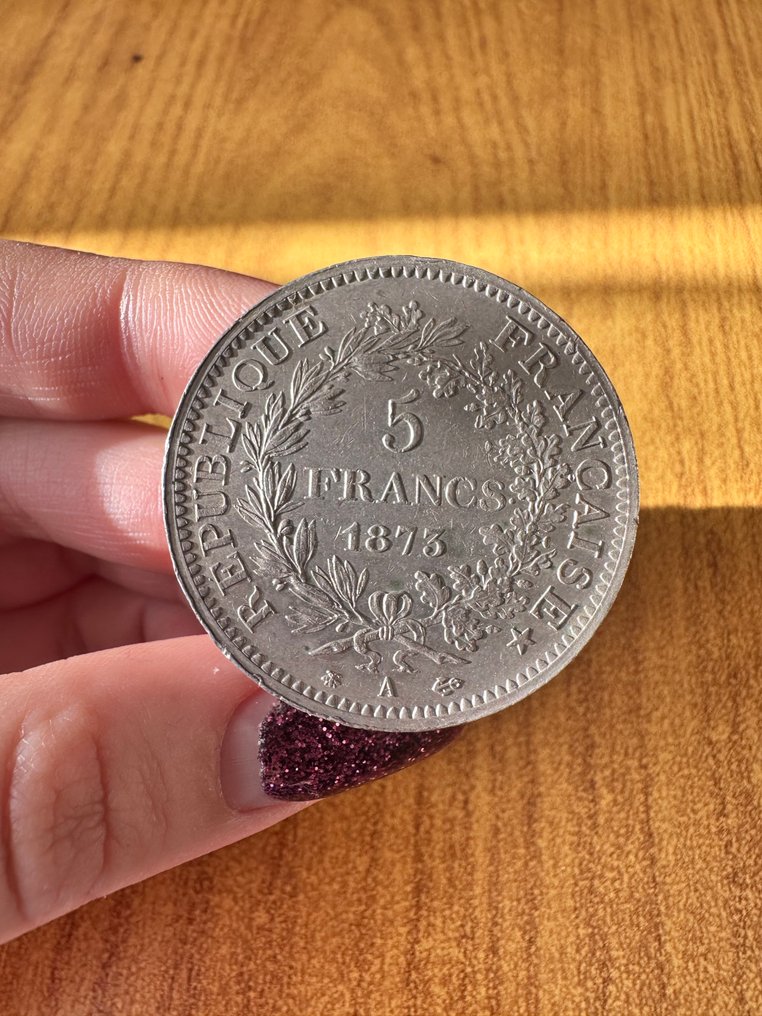 France. 5 Francs 1873-A Hercule (No reserve price) #1.0