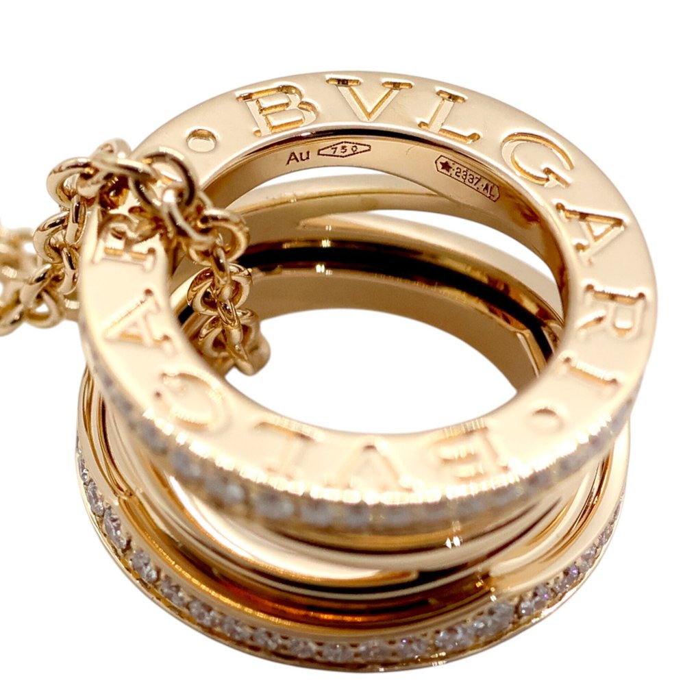 Bvlgari - Colar com pingente - B.zero 1 - 18 K Ouro rosa - Design Legend Diamond #4.3
