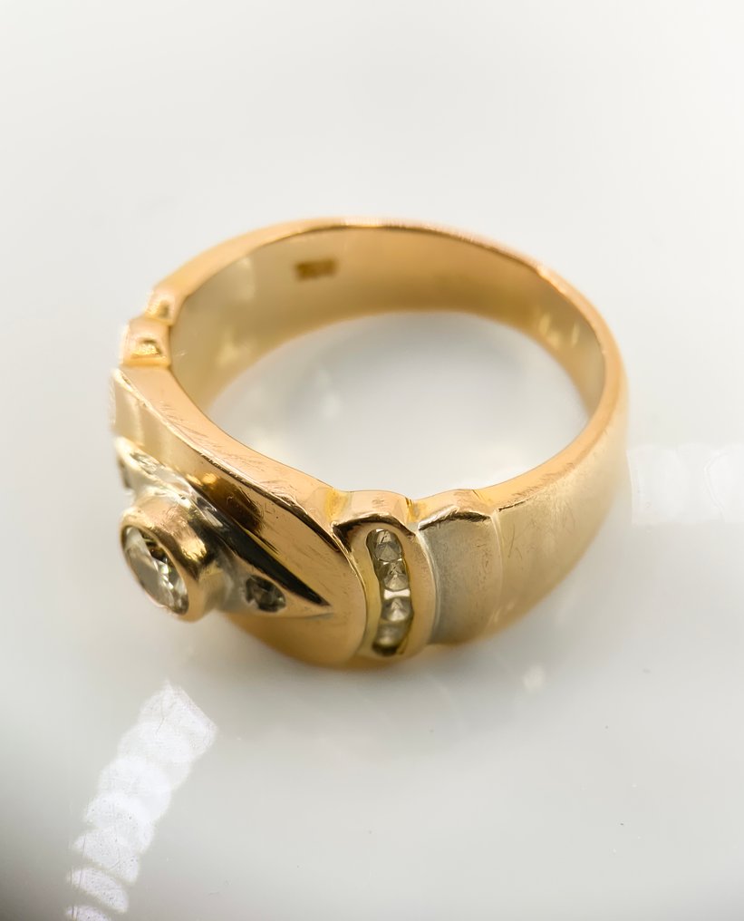 Sormus - 18 kt. Keltakulta Timantti (Luonnonvärinen) - 0,25 ct luonnollinen timantti #4.3