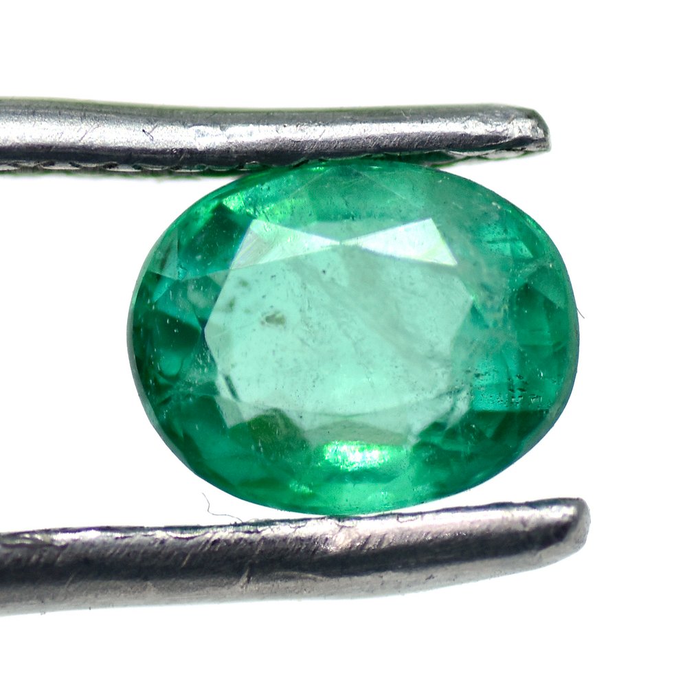Utan reservationspris - 1 pcs  Grön Smaragd  - 1.29 ct - Antwerp Laboratory for Gemstone Testing (ALGT) - Utan reservationspris #1.0