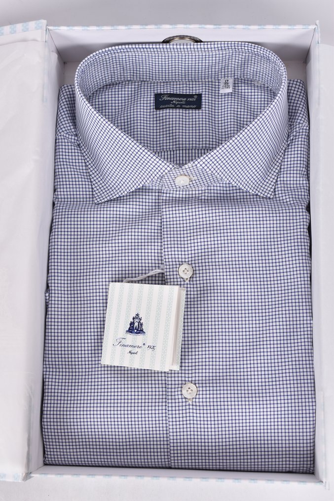 Finamore - 43 - Cotton - No reserve price - Camisa - New with tags #1.0