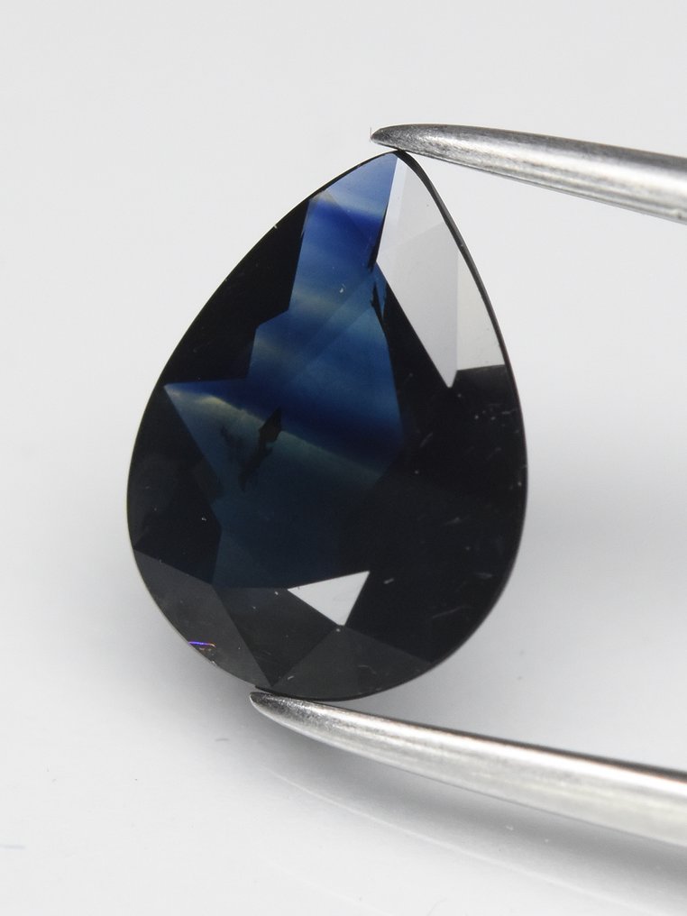 Ohne mindestpreis - 1 pcs Blau Saphir - 1.33 ct - Antwerp Laboratory for Gemstone Testing (ALGT) #2.1