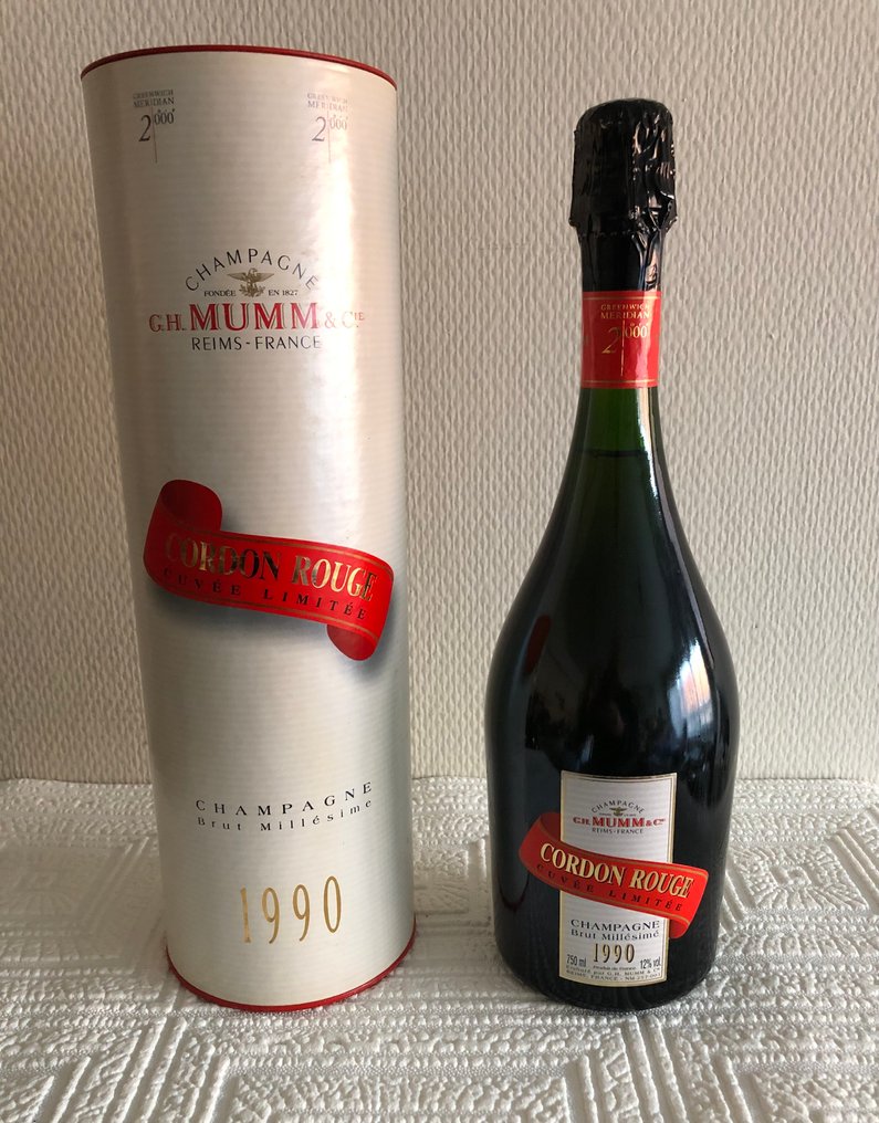 1990 G. H. Mumm, Cordon Rouge Cuvée Limitée - 香檳 - 1 瓶 (0.75L) #1.0