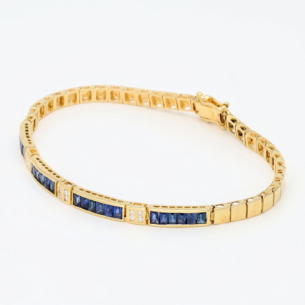 手镯 - 18K包金 黄金 - 钻石 - Saffier #1.0