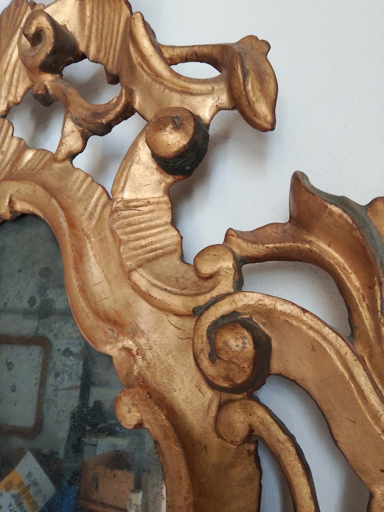 Fali tükör  - Fa, Aranyozott #2.1