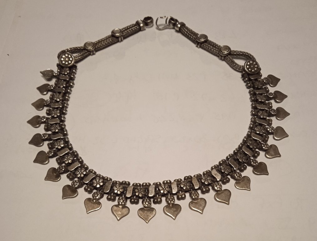 Κολιέ - Ασημί - Ινδία - Late 20th century #1.0