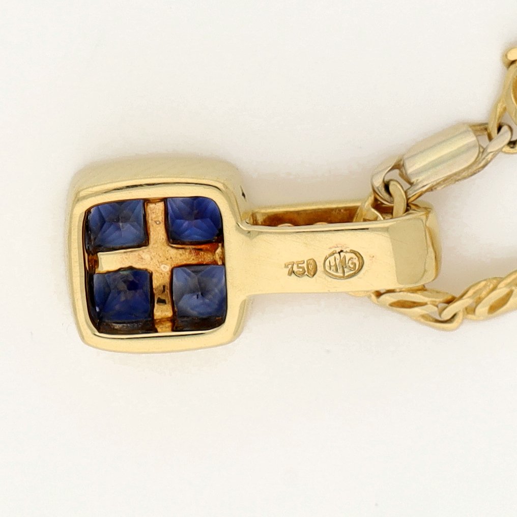 Κολιέ - 18 καράτια Κίτρινο χρυσό - Διαμάντι #4.3