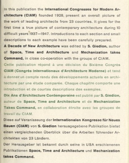 Giedion, S. - A Decade of New Architecture - 1951 #2.1
