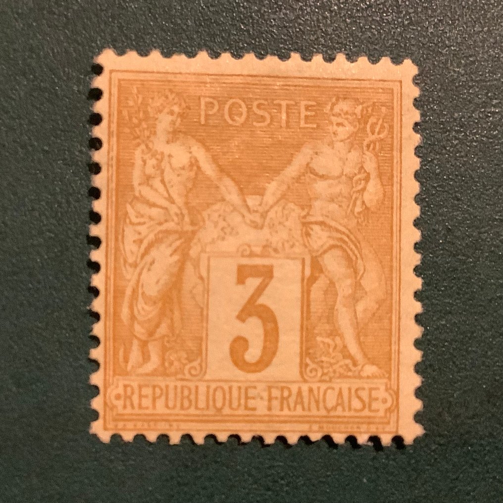 Ranska 1878 - 3 sentin salvia tyyppi II - Yvert 86 #1.0