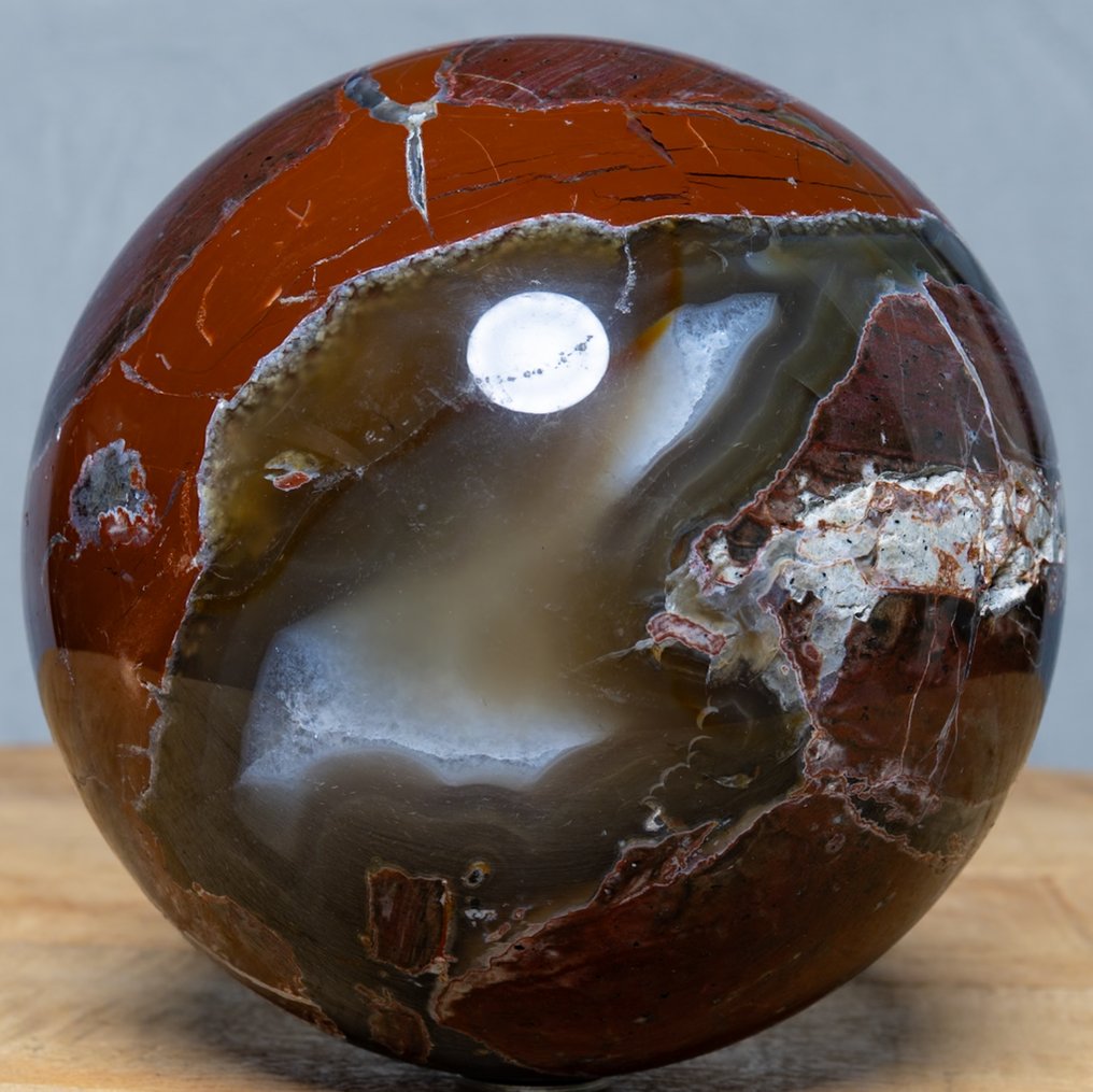 Agate Large quality agate sphere - Height: 13.6 cm - Width: 13.6 cm- 3390 g #4.3