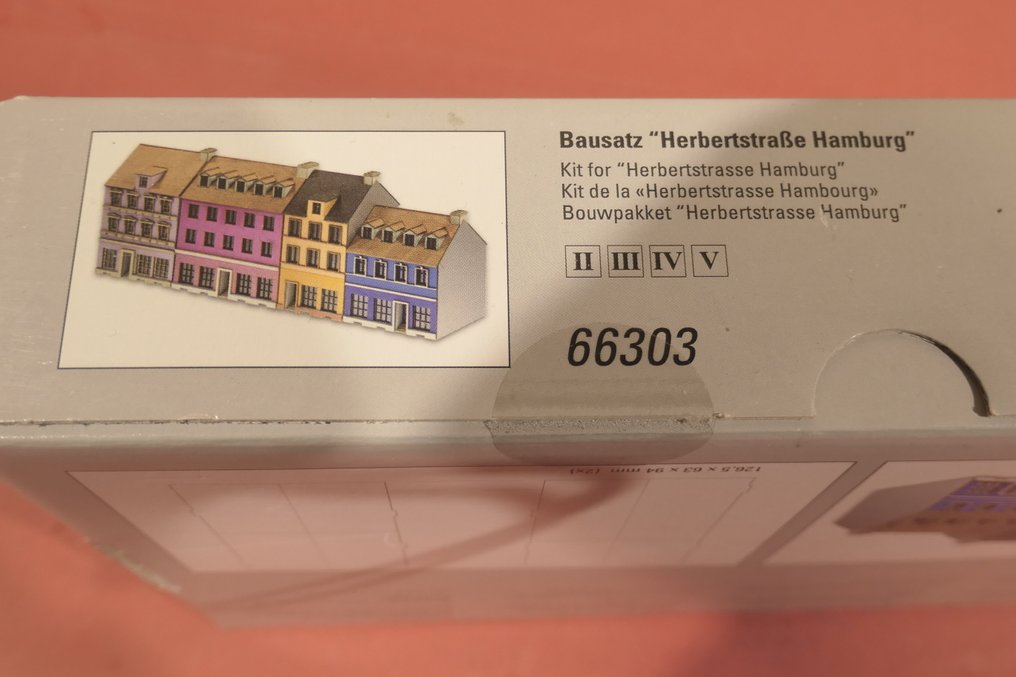 Trix N - 66303 - Modelltog landskap (1) - Veldig fint laserskjært byggesett «Herbertstrasse Hamburg» #4.3