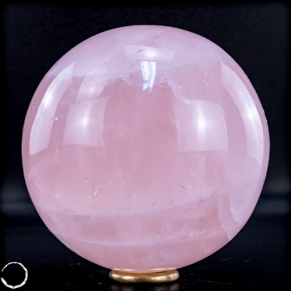 天然玫瑰石英球 来自巴西- 1256.44 g #1.0