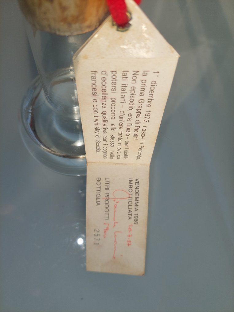 Nonino Nonino - Grappa di Monovitigno - Picolit, Verduzzo, Ribolla & Terrano - b. 1987 - 0.25 L - 4 flessen #4.3