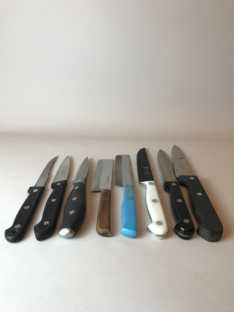 Küchenmesser - Stahl, Holz - Japan - Set aus 8 Messern #3.2