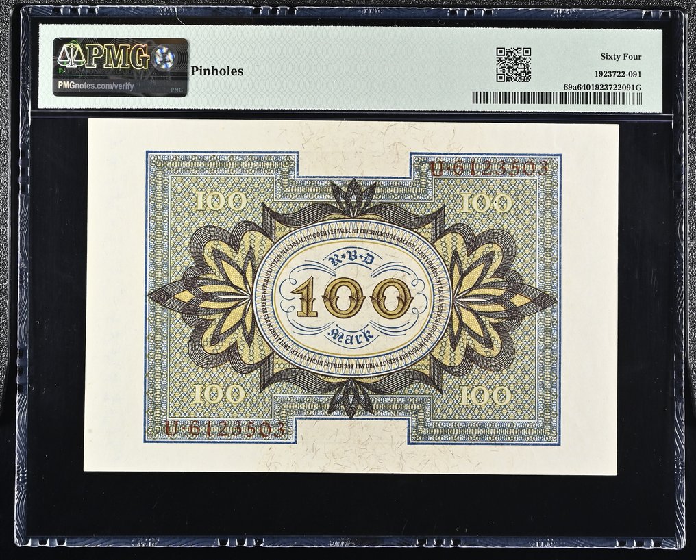 Alemanha. - 2 x 100 Mark 1920 - Pick 69a (Sem preço de reserva) #2.1