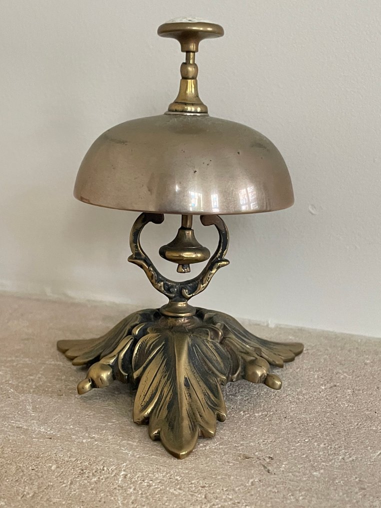 呼叫铃 - 法国 - 罕见的老酒店铃 #1.0