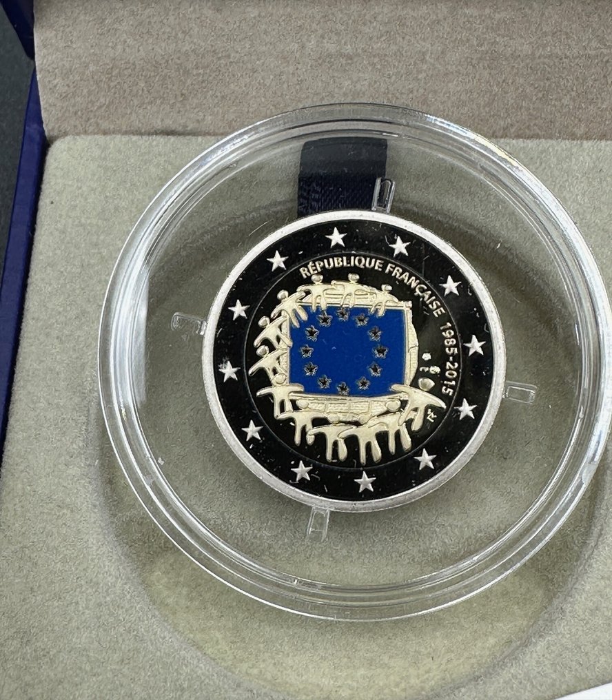 法国. 2 Euro 2015 "30 Jaar Europese Vlag" Proof #1.0