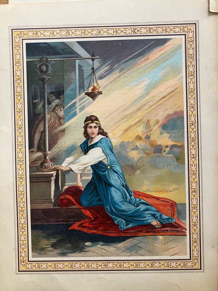 Collection of 6 chromolithographs from the Bible - 1900 #3.2
