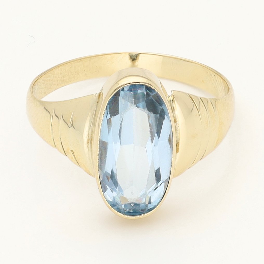 Sans prix de réserve - Bague - 14 carats Or jaune Topaze #1.0