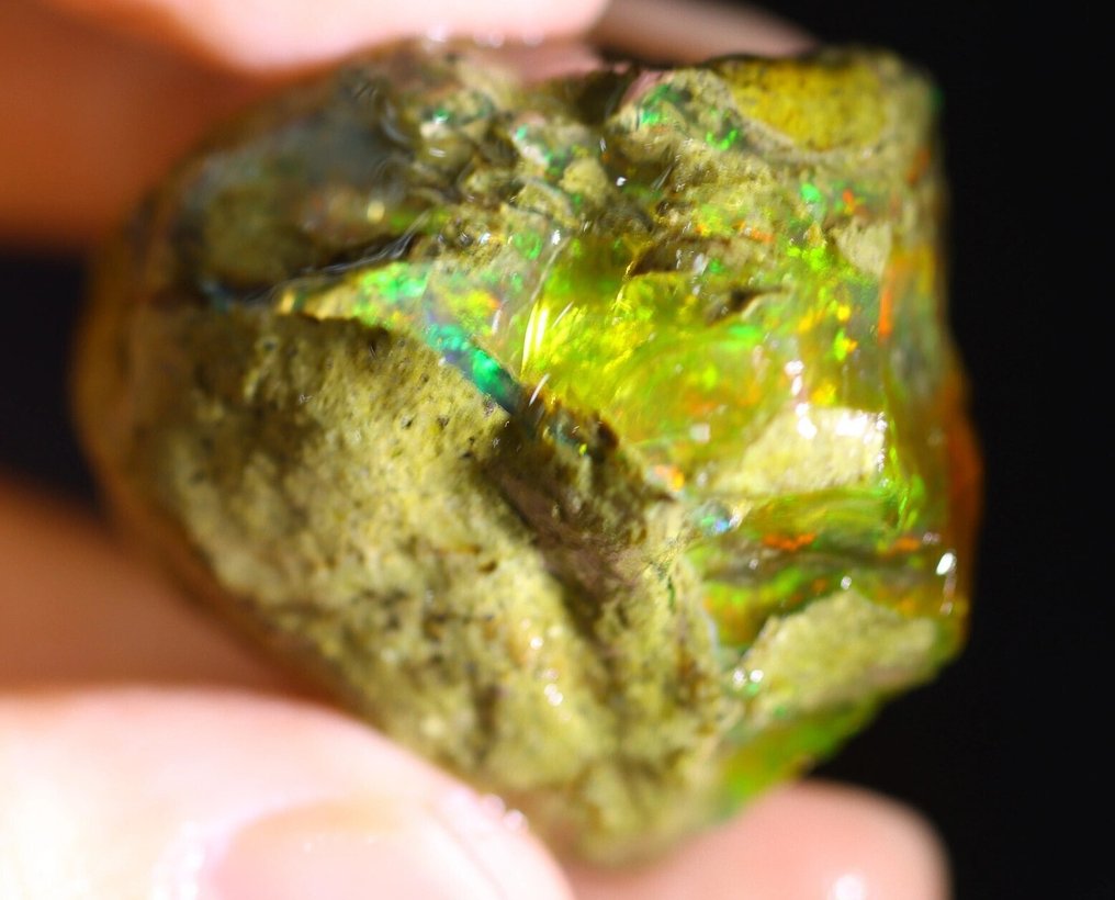 95.9 克拉 - 精美天然水晶蛋白石 - 粗糙 - 大块 - 看视频!- 19.18 g #3.2