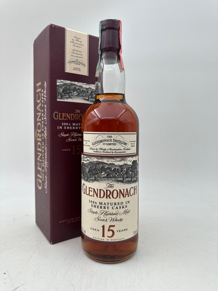 Glendronach 15 years old 100% Matured in Sherry Casks - b. späte 1990er jahre bis frühe 2000er jahre - 70 cl #1.0