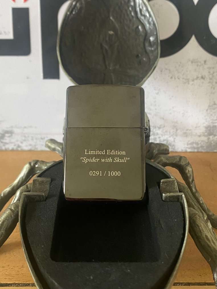 Zippo - 芝宝 - RARE - SPIDER CENDRIER + ZIPPO SPIDER 3D - EDITION LIMITEE 0291/1000 - 没有保留价 - 打火机 - 钢材(不锈钢), 黄铜 #1.0