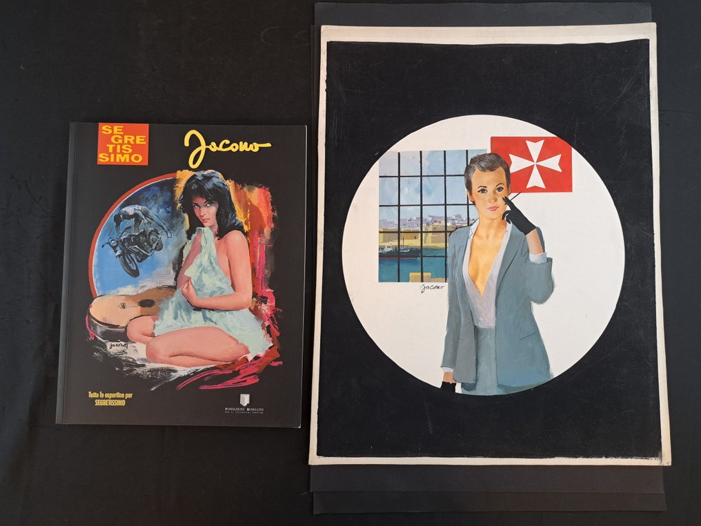 Jacono, Carlo - 1 Original cover - Segretissimo #826 - Voir Malte et Mourir - 1979 #1.0