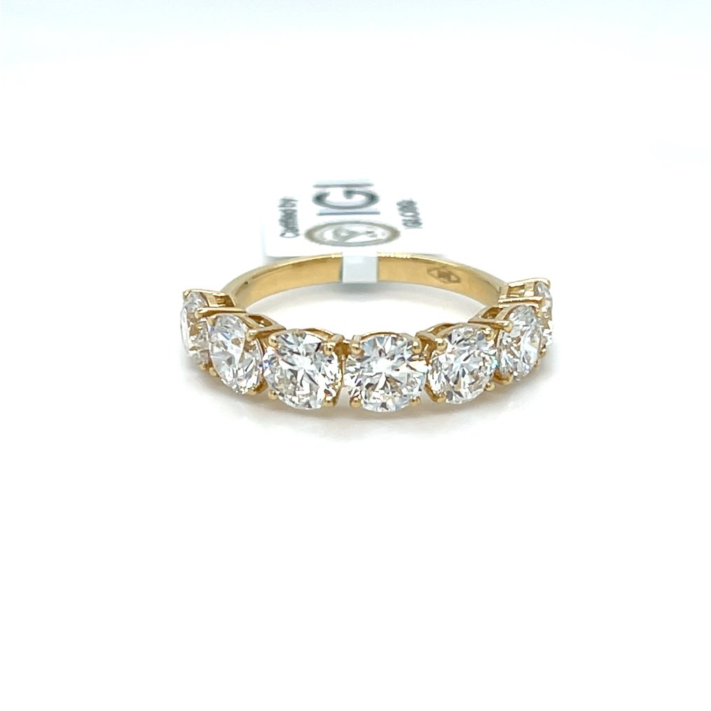 Ring - 14 kt. Yellow gold -  3.60ct. tw. Diamond (Lab-grown) #1.0