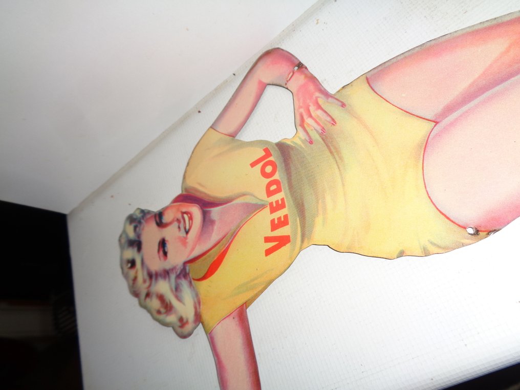 veedol - VEEDOL μεταλλική πινακίδα pin up λάδι κινητήρα - Πινακίδα - λαμαρίνα - λαμαρίνα #4.3