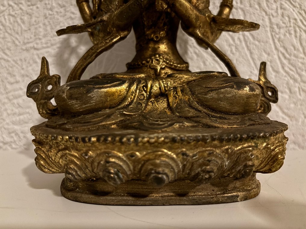 Άγαλμα, Nepali ‘Gold face’ depiction Buddhist deity Tara Devi - 22 cm - Μπρούντζος #3.2