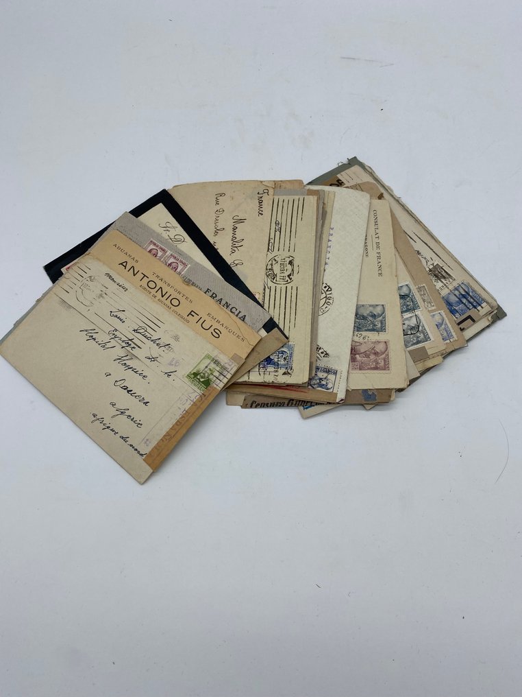 Ισπανία 1936/1939 - Εμφύλιος πόλεμος - πακέτο 40 λογαριασμών που έχουν λογοκριθεί. #1.0