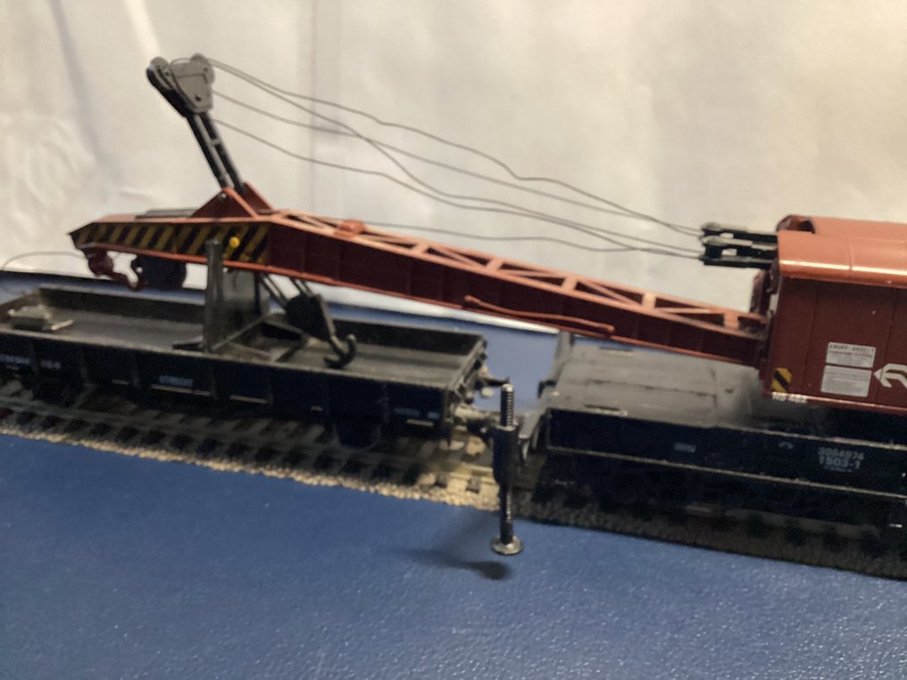 Roco H0 - 46801 - Model train wagon (1) - Krupp-Ardelt crane accident with support vehicle - NS #4.3