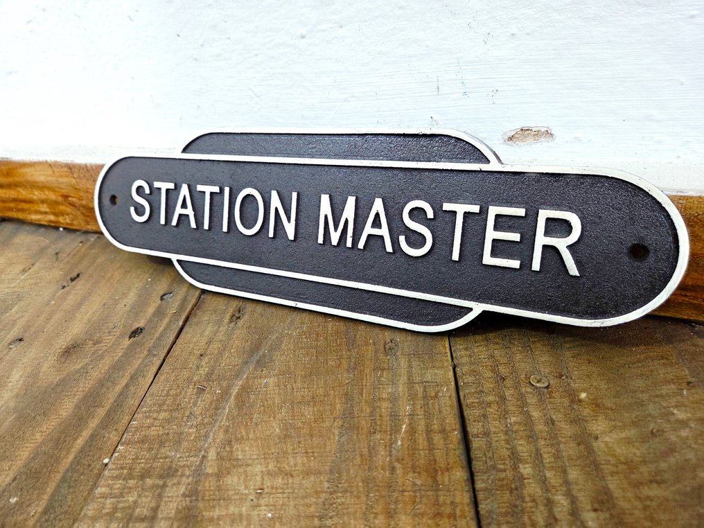 Reklámtábla - Állomásfőnök - Öntöttvas #1.0