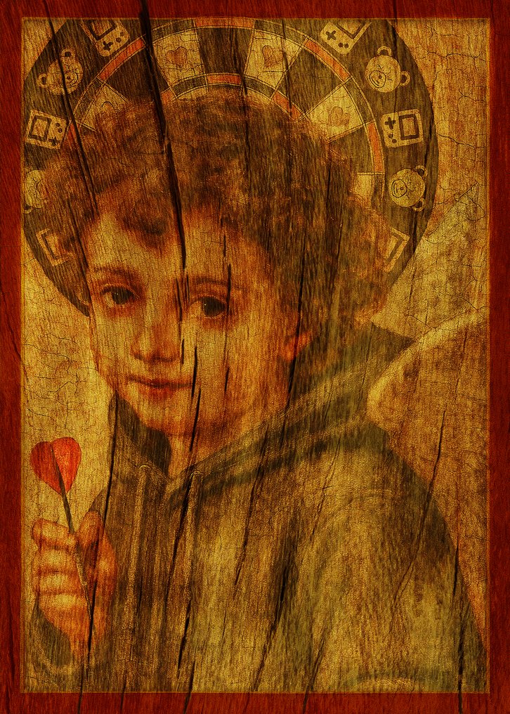 Teejo (1992) - Le Messager du Cœur - sur chassis pret à accrocher #2.1