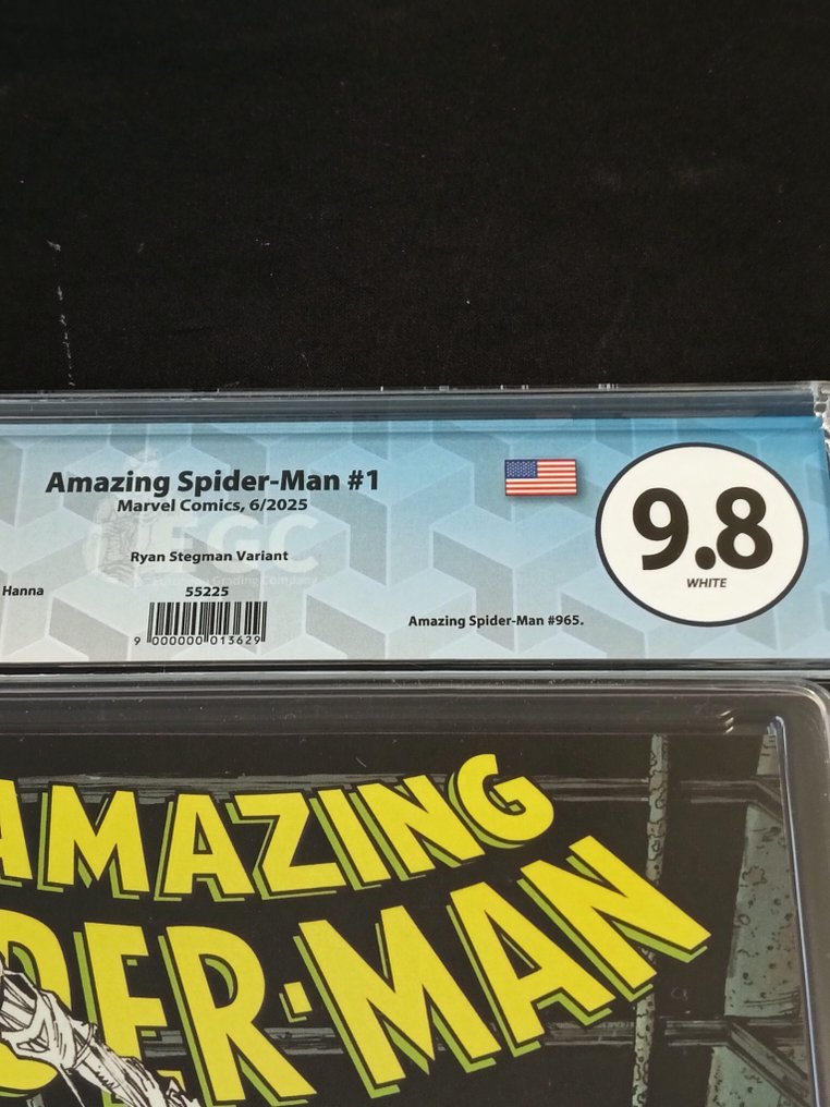 The Amazing Spider-Man (Vol. 7) #1 - Ryan Stegman Variant - EGC 9.8 - 1 Graded comic - First edition - 2025 #1.0