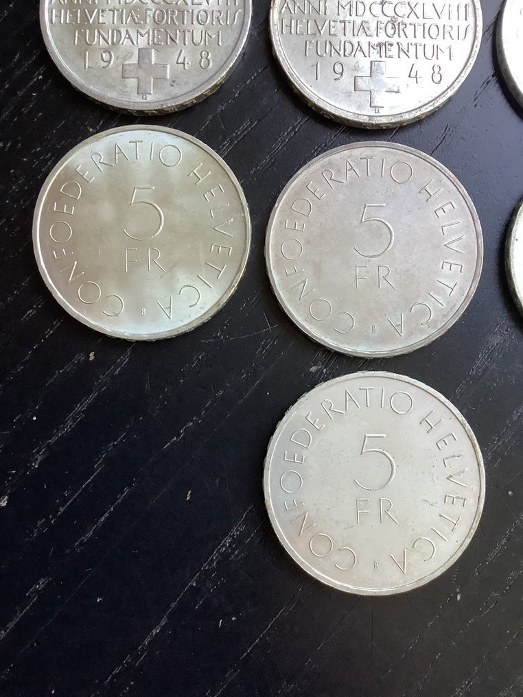 Switzerland. 5 Francs 1936-1963 (No reserve price) #3.2