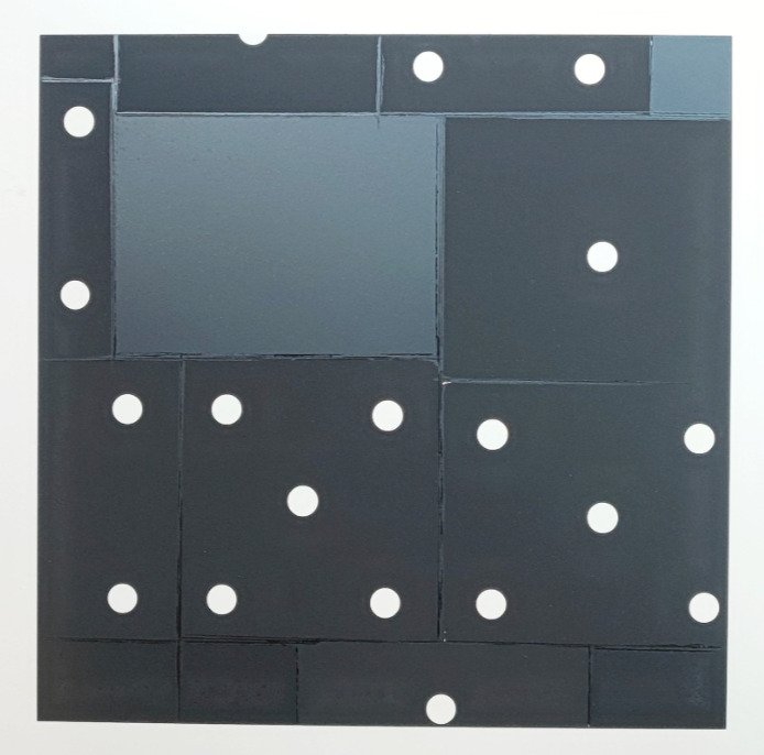 Donald Sultan (1951) - Untitled from the Dominoes portfolio #1.0