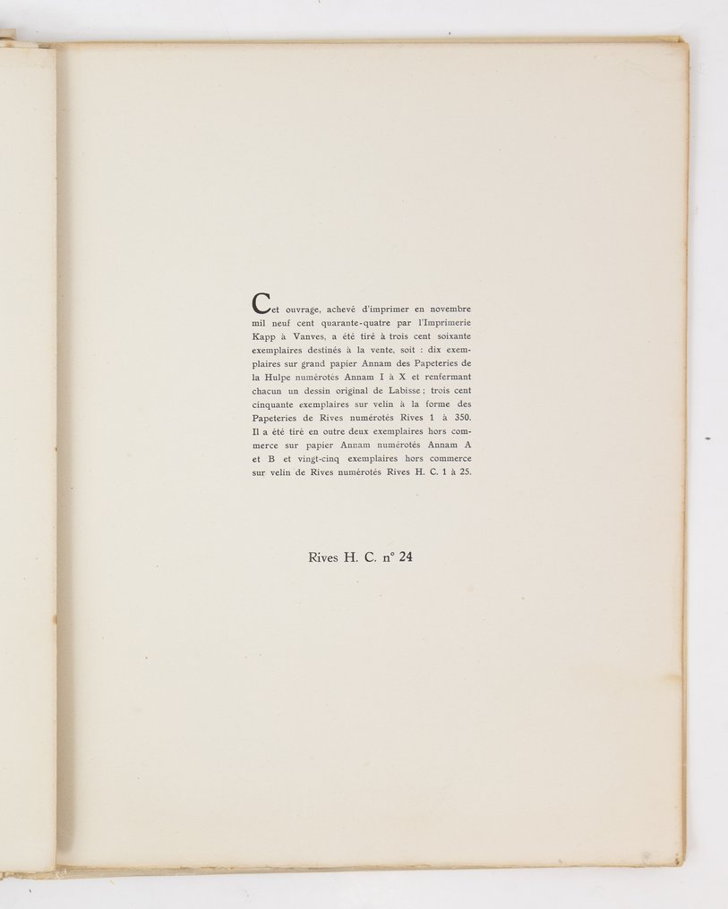 DESNOS · LABISSE - Le Bain avec Andromède [10 Lithographies ex. sur Rives] - 1944 #2.1